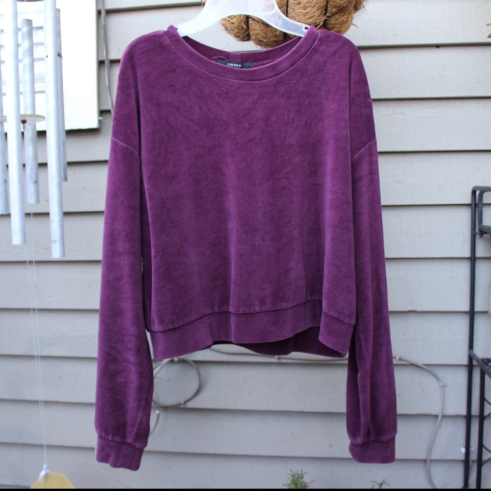 PURPLE VELVET SWEATER💜